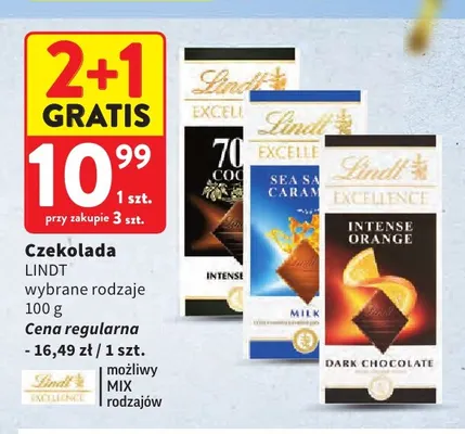 Czekoladki mini bears Lindt promocja w Intermarche