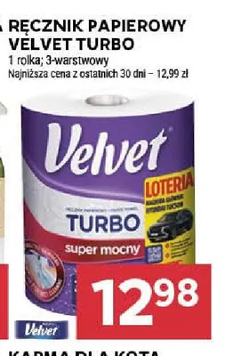 Ręcznik papierowy Velvet Turbo promocja w Stokrotka