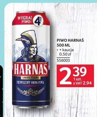 Piwo Harnaś promocja w Selgros