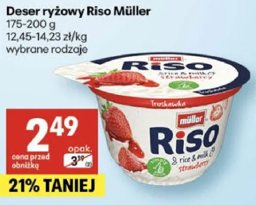 Deser ryżowy Riso Müller wybrane rodzaje promocja w Delikatesy Centrum