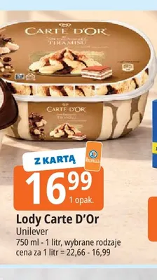 Lody Carte D'Or promocja w Leclerc