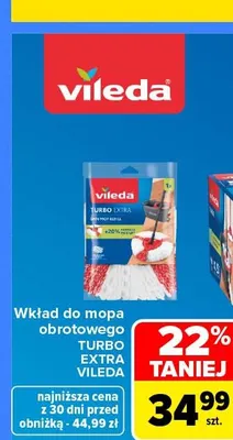 Wkład do mopa obrotowego Turbo Extra Vileda promocja w Carrefour