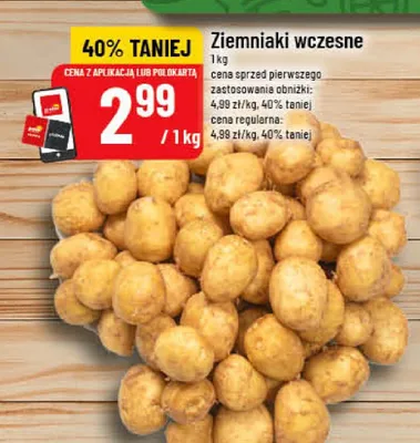 Ziemniaki wczesne promocja w POLOmarket