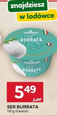 Ser burrata promocja w Stokrotka