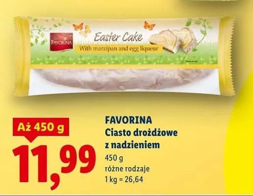 Ciasto drożdżowe z nadzieniem, różne rodzaje promocja w Lidl
