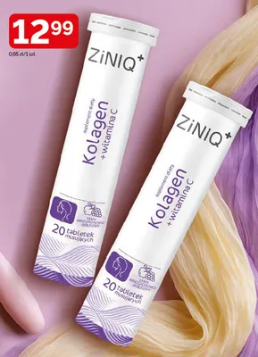 Suplement diety Kolagen + witamina C ZiNIQ+ promocja w Ziko Dermo