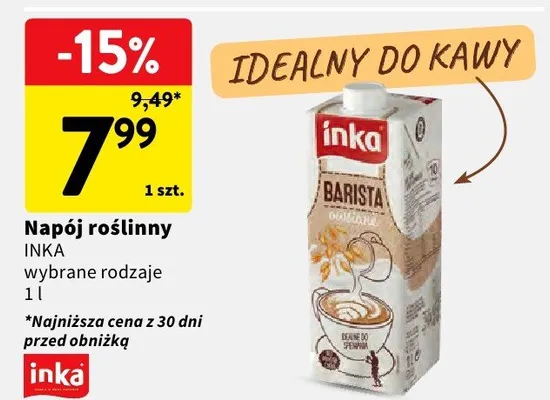 Napój roślinny wybrane rodzaje promocja w Intermarche