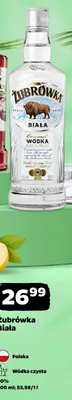 Wódka Żubrówka Biała promocja w Netto