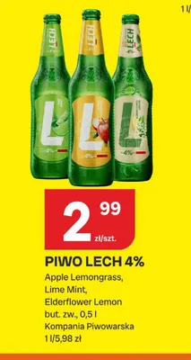 Piwo Lech 4% Elderflower Lemon promocja w Chorten