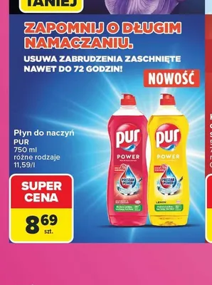 Płyn do naczyń Pur Power Lemon promocja w Carrefour
