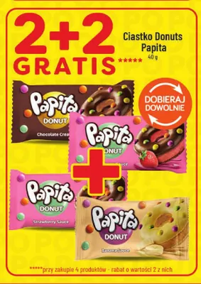 Ciastko Donuts Papita Banana Sauce promocja w POLOmarket