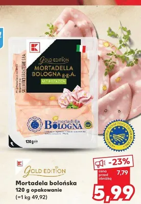Mortadela bolońska K-Classic Gold Edition promocja w Kaufland