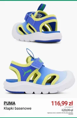 Klapki basenowe Puma promocja w Deichmann