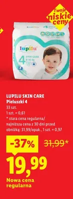 Pieluchy skin care 4 promocja w Lidl