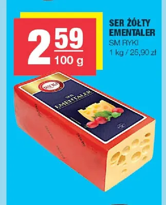 Ser żółty ementaler SM Ryki promocja w SPAR