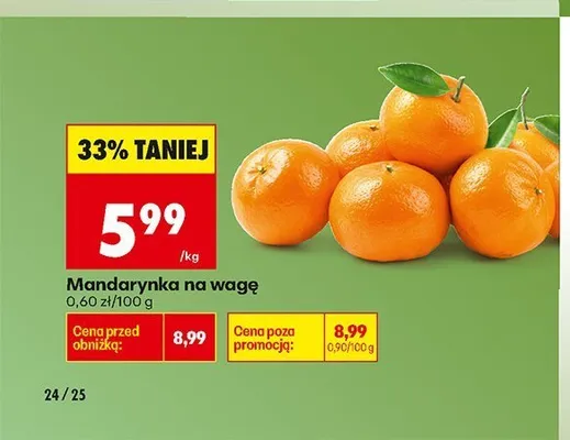 Mandarynka promocja w Biedronka