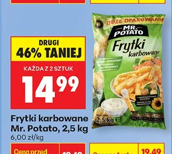 Frytki karbowane promocja w Biedronka