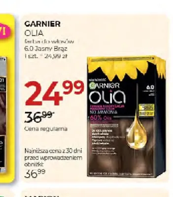 Farba do włosów Garnier Olia 6,0 Jasny Brąz promocja w Drogerie Jawa