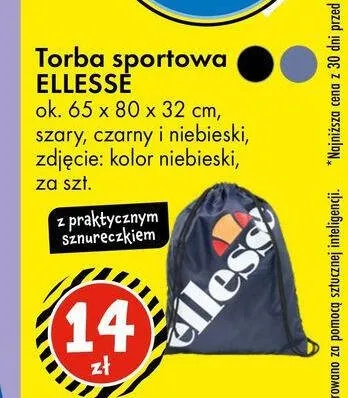 Torba sportowa Ellesse promocja w Tedi