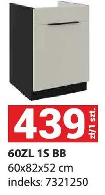 Szafka kuchenna 60ZL 1S BB promocja w Merkury Market