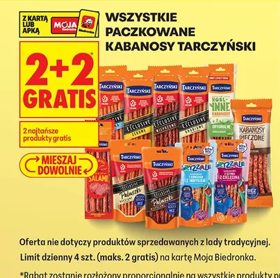 Kabanosy Tarczyński promocja w Biedronka