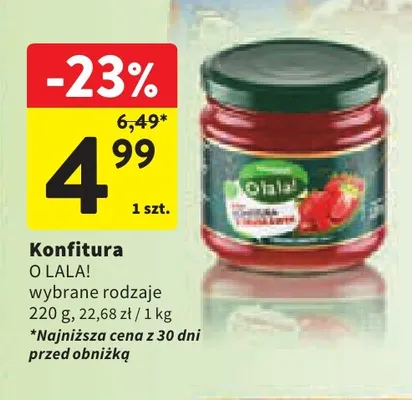 Konfitura O La La! promocja w Intermarche
