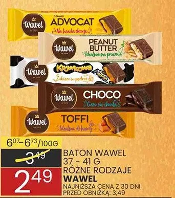 Baton wawel 41-48g różne rodzaje promocja w Wafelek
