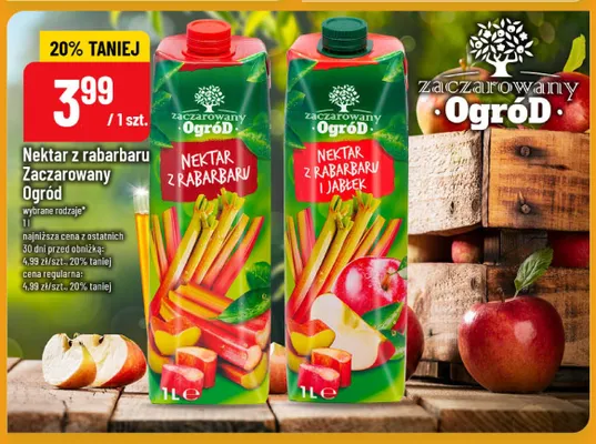 Nektar z rabarbaru Zaczarowany Ogród promocja w POLOmarket