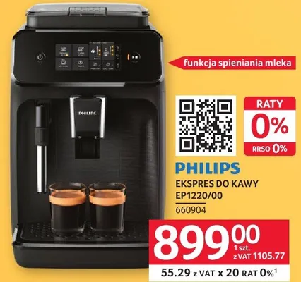 Ekspres do kawy Philips EP1220/00 promocja w Selgros