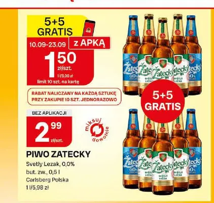 Piwo Zatecky Svetly Lezak promocja w Chorten