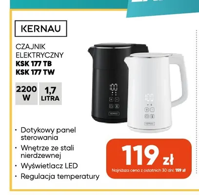Czajnik elektryczny Ksk 177 Tb Kernau promocja w Max Elektro
