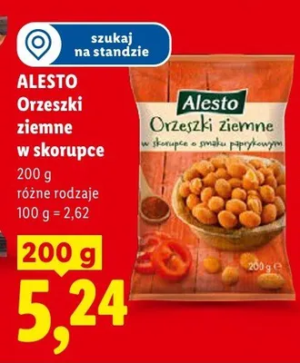 Orzeszki ziemne w skorupce Alesto promocja w Lidl