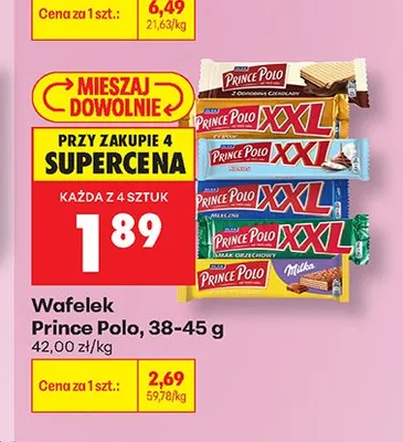 Wafelek Prince Polo Classic XXL promocja w Biedronka