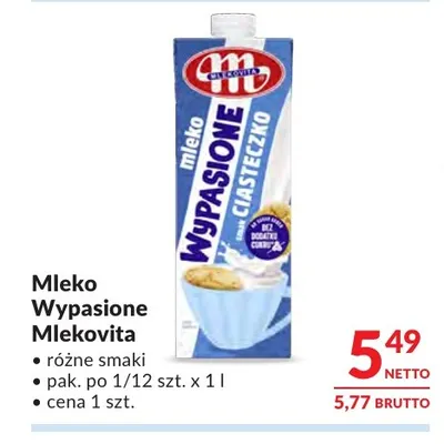 Mleko Mlekovita promocja w Makro