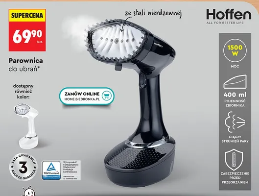 Parownica do ubrań promocja w Biedronka