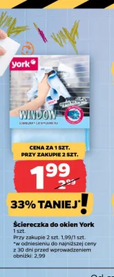 Ściereczka do okien York promocja w Netto
