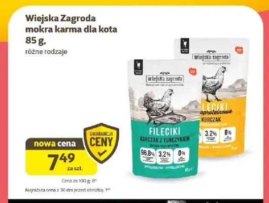 Mokra karma dla kota Wiejska Zagroda promocja w Super Zoo