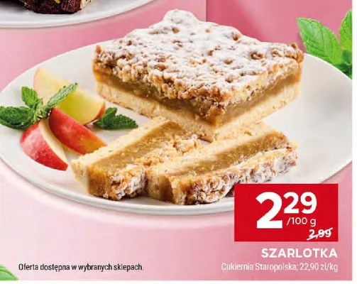 Szarlotka promocja w Stokrotka