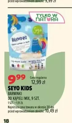 Barwinki do kąpieli mix Seyo Kids promocja w Drogerie Natura