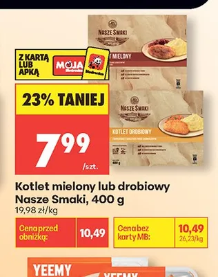 Kotlet drobiowy Nasze Smaki promocja w Biedronka