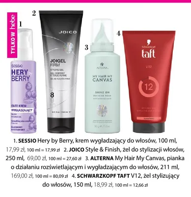 Żel stylizujący do włosów Taft V12 promocja w Hebe