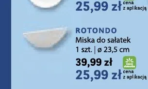 Miska do sałatek Rotondo Lubiana promocja w Stokrotka