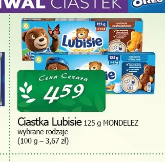 Ciastka Lubisie Mondelez promocja w CEZAR Delikatesy