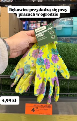 Rękawice ogrodowe Gardenic promocja w Biedronka