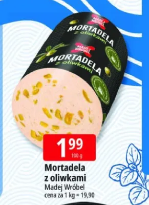 Mortadela z oliwkami Madej Wróbel promocja w Leclerc