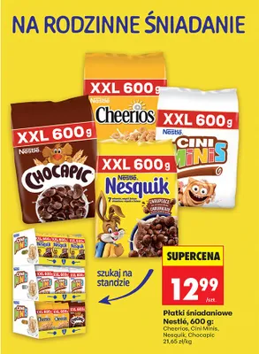 Płatki śniadaniowe XXL, różne rodzaje promocja w Biedronka