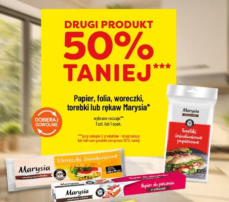 Woreczki śniadaniowe papierowe promocja w POLOmarket
