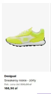 Sneakersy niskie Desigual żółty promocja w Lounge by Zalando