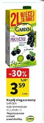 Napój niegazowany porzeczka czarna z zieloną herbatą promocja w Intermarche