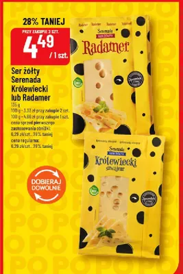 Ser żółty Serenada Królewiecki szwajcar promocja w POLOmarket